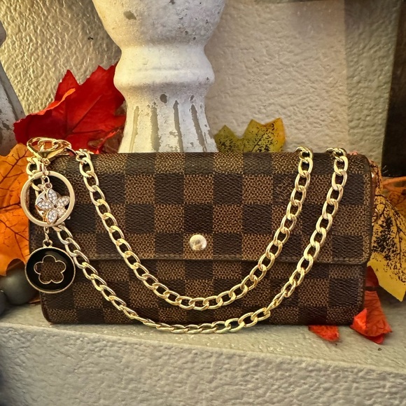 Louis Vuitton Handbags - - Louis Vuitton Damier Porte Feuille Sarah Long Bifold Wallet/converted